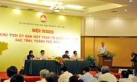 Konferensi Ketua Pengurus Front Tanah Air Vietnam semua provinsi dan kota tahun 2015