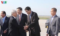 Sekjen KS PKV, Nguyen Phu Trong mengakhiri secara baik kunjungan di AS