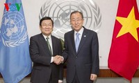 Presiden Vietnam, Truong Tan Sang melakukan berkunjung kepada Sekjen PBB, Ban Ki-moon