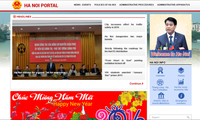 Portal komunikasi kota Hanoi mempunyai antarmuka bahasa Inggris