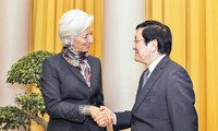 Presiden Vietnam, Truong Tan Sang menerima Presiden IMF