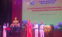 Rapat umum peringatan ultah ke-70 Hari Tradisi Keolahragaan Vietnam