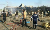Serangan bom di Baghdad, sehingga menimbulkan 40 korban
