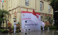 Upacara bendera memperingati ultah ke-71 Hari Kemerdekaan Republik Indonesia