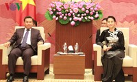 Ketua MN Vietnam, Nguyen Thi Kim Ngan menerima delegasi tingkat tinggi Laos