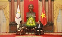 Presiden Vietnam Tran Dai Quang menerima Sekretaris Jenderal Komunitas Francophonie, Ibu Michaelle Jean