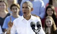 Presiden Barack Obama mengimbau kepada para pemilih untuk memanifestasikan tanggung jawab melalui suara