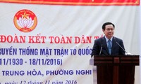 Deputi PM Vietnam, Vuong Dinh Hue menghadiri Hari Persatuan Nasional di provinsi Nghe An