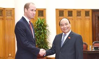 PM Vietnam, Nguyen Xuan Phuc menerima Adipati Cambridge, Pangeran Inggris, Wiliam Philip Louis