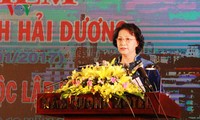 Ketua MN Vietnam, Nguyen Thi Kim Ngan menghadiri peringatan ultah ke-20 terbentuknya kembali provinsi Hai Duong