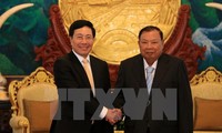 Deputi PM Vietnam, Pham Binh Minh melakukan kunjungan resmi di Laos