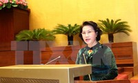 Ketua MN Vietnam, Nguyen Thi Kim Ngan menghadiri konferensi penggelaran tugas tahun 2017 dari Organisasi Partai Kantor MN