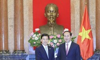  Presiden Vietnam, Tran Dai Quang menerima Menteri Perdagangan Tiongkok