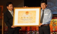Acara penerimaan Piagam Pengakuan Situs peninggalan sejarah nasional “Dinh Tran Thanh Chiem”