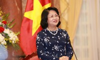  Wapres Vietnam, Dang Thi Ngoc Thinh menerima Kepala Dana Anak-Anak PBB di Vietnam