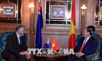 PM Vietnam, Nguyen Xuan Phuc melakukan pertemuan dengan Ketua Parlemen Selandia Baru, Trevor Mallard