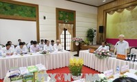 Sekjen KS PKV, Nguyen Phu Trong melakukan temu kerja dengan pimpinan teras Provinsi Dong Thap