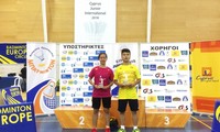   Nguyen Hai Dang meraih juara pada pertandingan bulu tangkis muda internasional di Republik Siprus