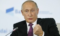 Presiden Vladimir Putin merasa bangga akan kekuatan senjata nuklir Rusia