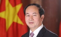 Presiden Viet Nam, Tran Dai Quang menjawab interviu pers Mesir