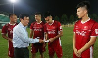 Tim sepak bola Viet Nam berupaya bertanding dengan sukses di AFF Cup 2018