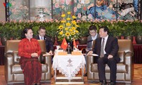 Ketua MN Nguyen Thi Kim Ngan menerima Sekretaris Komite Partai Komunis Provinsi Jiangsu, Tiongkok