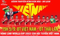 Tim sepak bola Vietnam melawan tim sepak bola Thailand dalam pertandingan pertama babak kualifikasi World Cup 2022