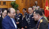 PM Vietnam, Nguyen Xuan Phuc menerima para kepala delegasi peserta Konferensi Panglima Kepolisian ASEAN