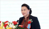 Ketua MN Nguyen Thi Kim Ngan menghadiri upacara peringatan HUT ke-60 terbentuknya Institut Ilmu Irigasi Vietnam