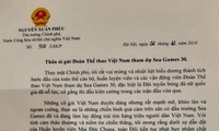 PM Nguyen Xuan Phuc mengirim surat menyemangati kontingen olahraga Vietnam peserta SEA Games 30