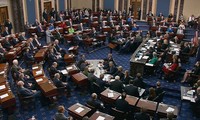 Presiden Donald Trump dinyatakan tidak bersalah di sesi persidangan di Senat