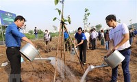 Acara Pencanangan Penghijauan Kota, Laksanakan Program “Jutaan Pohon Hijau– Demi Vietnam yang Hijau” di Kota Ho Chi Minh