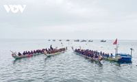 Pembukaan Festival Lomba Perahu Binatang Suci di Pulau Ly Son, Provinsi Quang Ngai