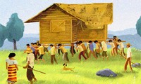 Bayanihan, house-moving tradition of the Philippines 