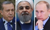 Turkey, Russia, Iran pledge cooperation in Syria issue