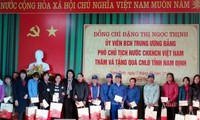 Vice President delivers New Year gifts to needy people