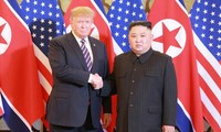 Moments of US President Donald Trump and DPRK Chairman Kim Jong Un at their 2nd summit in Hanoi
