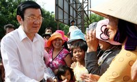 В провинцию Ниньтхуан с рабочим визитом прибыл президент Чыонг Тан Шанг