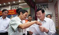 Президент Чыонг Тан Шанг встретился с избирателями 4-го района города Хошимина