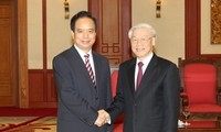 Генеральный секретарь ЦК КПВ Нгуен Фу Чонг принял делегацию Компартии Китая