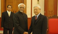 Генеральный секретарь ЦК КПВ Нгуен Фу Чонг принял вице-президента Индии