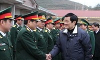 Президент Чыонг Тан Шанг продолжал рабочий визит в провинцию Хазянг