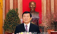 Новогоднее поздравление президента СРВ Чыонг Тан Шанга