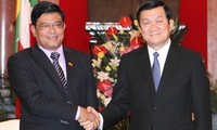 Президент Чыонг Тан Шанг принял вице-президента Мьянмы