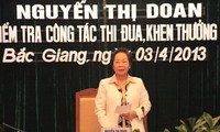 Вице-президент Нгуен Тхи Зоан совершила рабочую поездку в провинцию Бакзянг