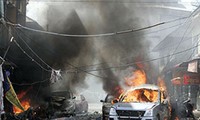 В пригороде столицы Сирии Дамаска прогремел мощный взрыв