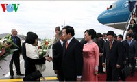 Президент Чыонг Тан Шанг и высокопоставленная делегация Вьетнама прибыли в Будупешт