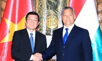 Президент СРВ Чыонг Тан Шанг встретился с руководителями Венгрии