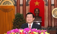 Новогоднее поздравление президента Социалистической Республики Вьетнам Чыонг Тан Шанга