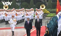 Премьер-министр Фам Минь Тинь председательствовал на церемонии встречи Премьер-министра Чехии Петра Фиалы